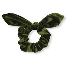 Velvet Scrunchie with Bow